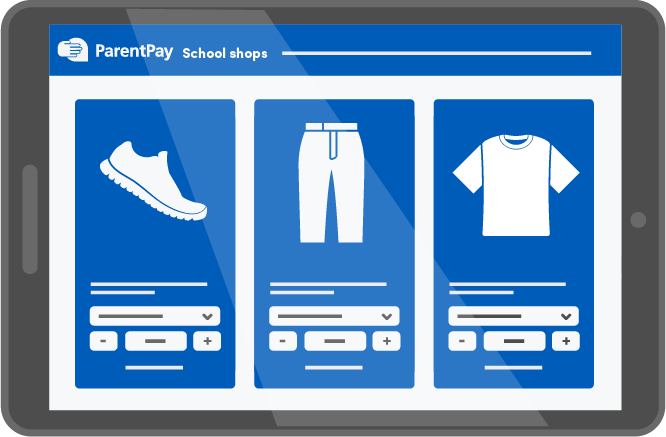 ParentPay School Shop Illustration